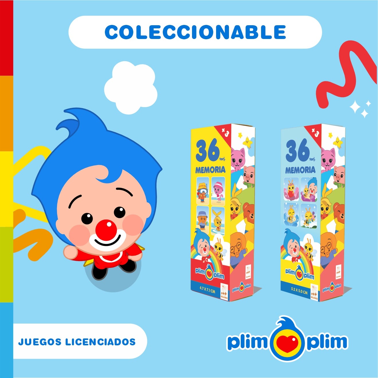 JUEGOS DE MEMORIA PACK DE PLIM PLIM - 6