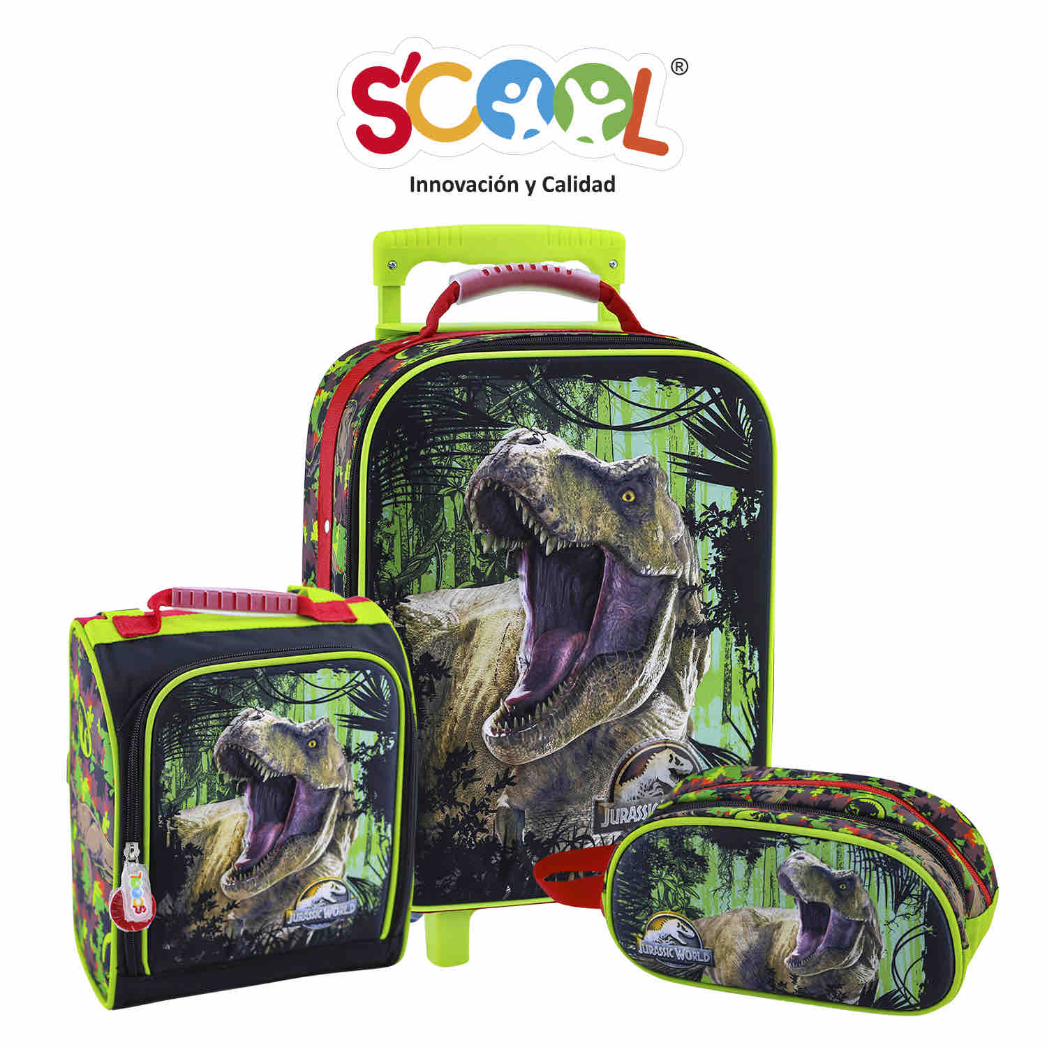SCOOL MAGIC SET MALETA EVA 3D SATIN GDE JURASSICB804016 - 1