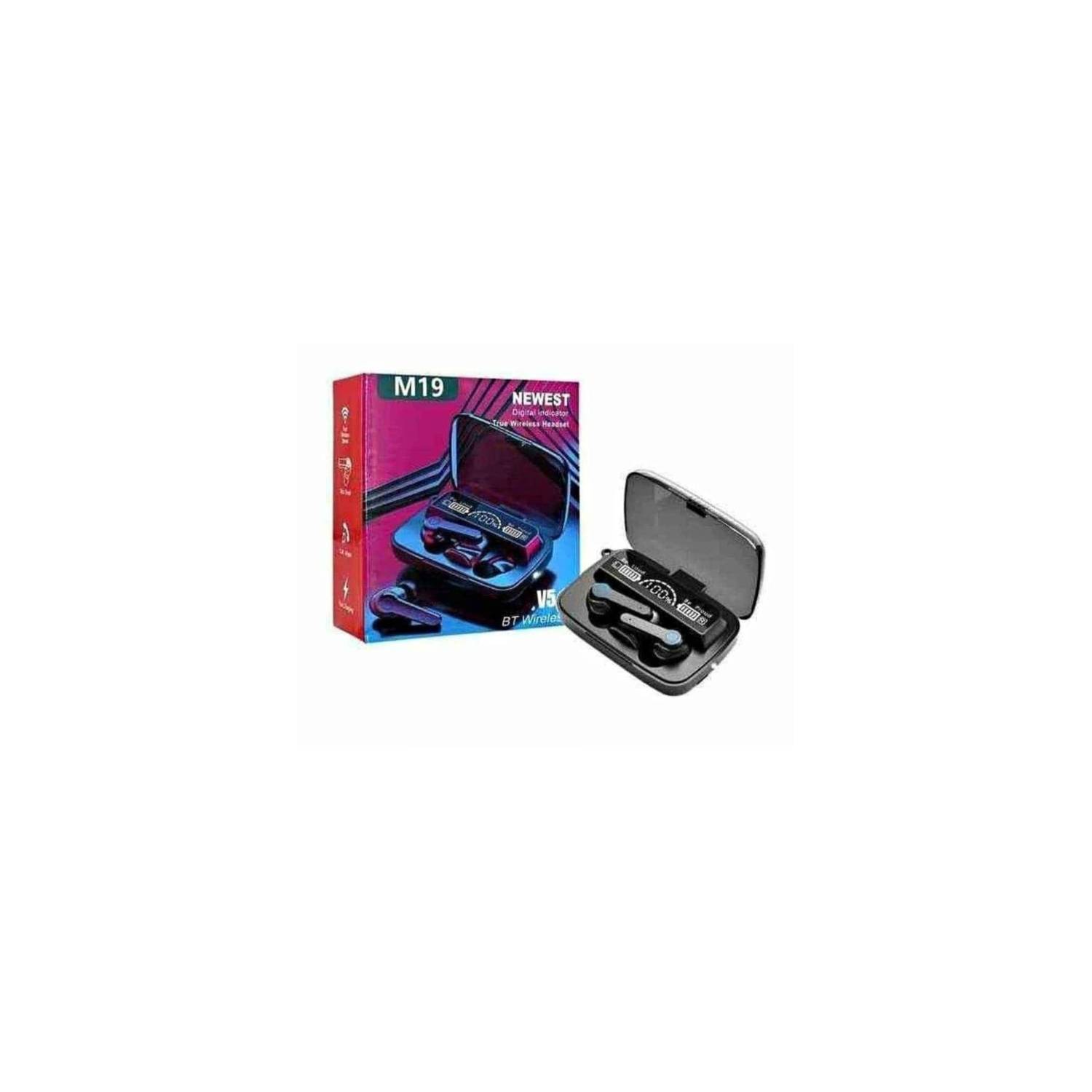 AUDIFONOS BLUETOOTH TWS POWER BANK M19 - 1
