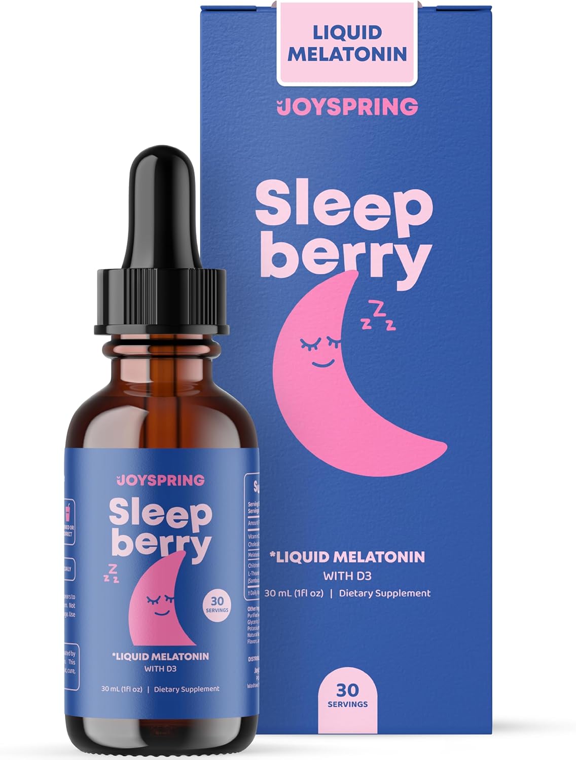 JOYSPRING SLEEPBERRY GOTAS DE MELATONINA LIQUIDA PARA NIÑOS SABOR VAINILLA SMARTBERRY - 3