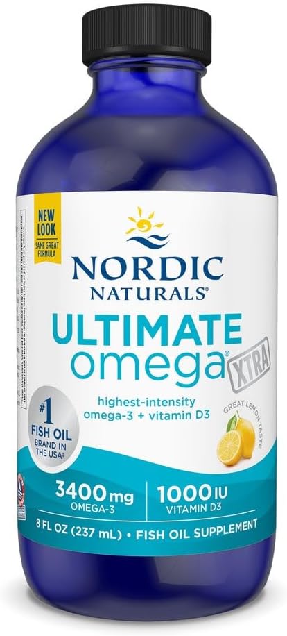 NORDIC NATURALS ULTIMATE OMEGA XTRA LIQUID OMEGA 3 CON VITAMINA D3 8 OZ LIMON - 1