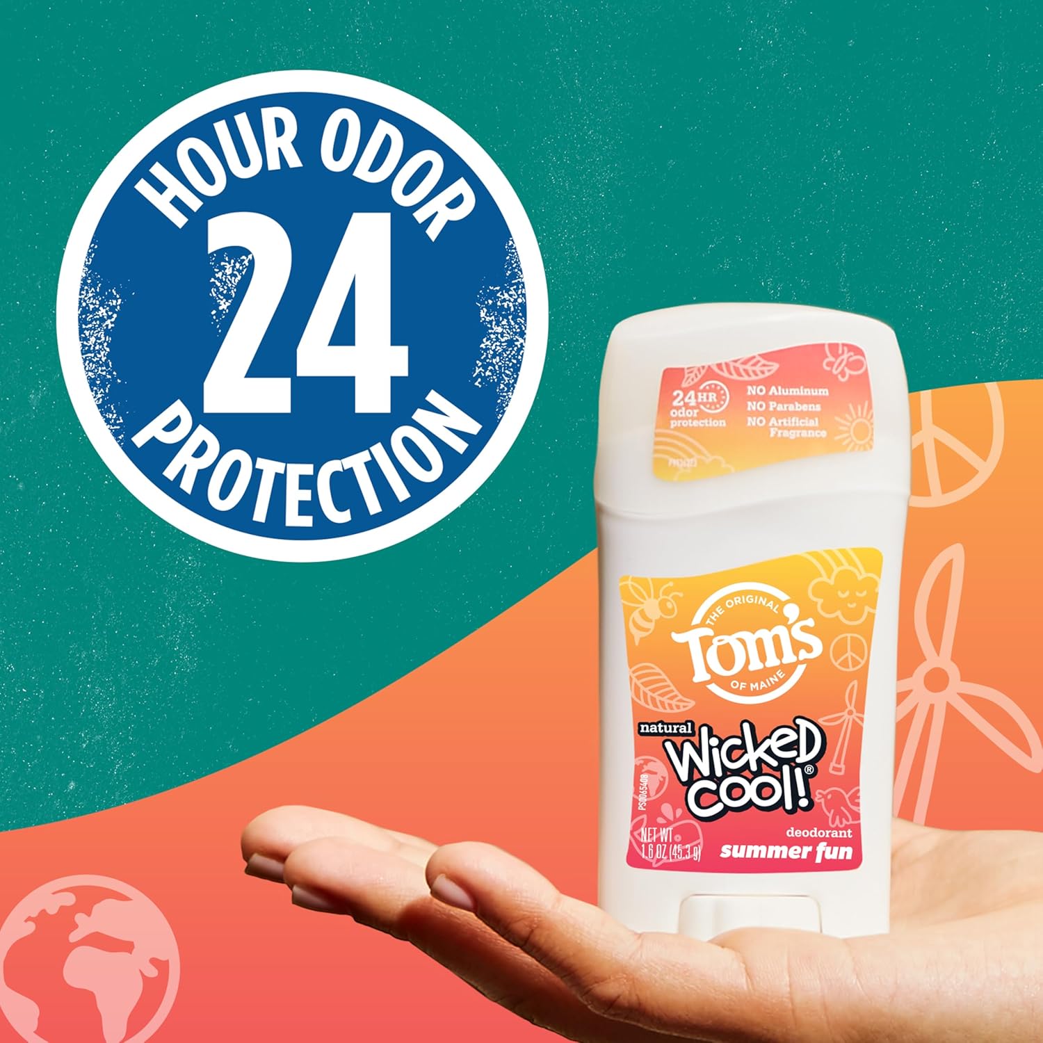 TOM’S OF MAINE WICKED COOL! DESODORANTE NATURAL SUMMER FUN – 24 HORAS – 45.3 G - 2