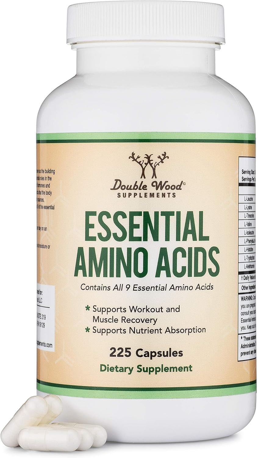 DOUBLE WOOD ESSENTIAL AMINO ACIDS – LOS 9 AMINOÁCIDOS ESENCIALES PARA EL DESARROLLO, RECUPERACIÓN Y FUNCIÓN CELULAR - 1