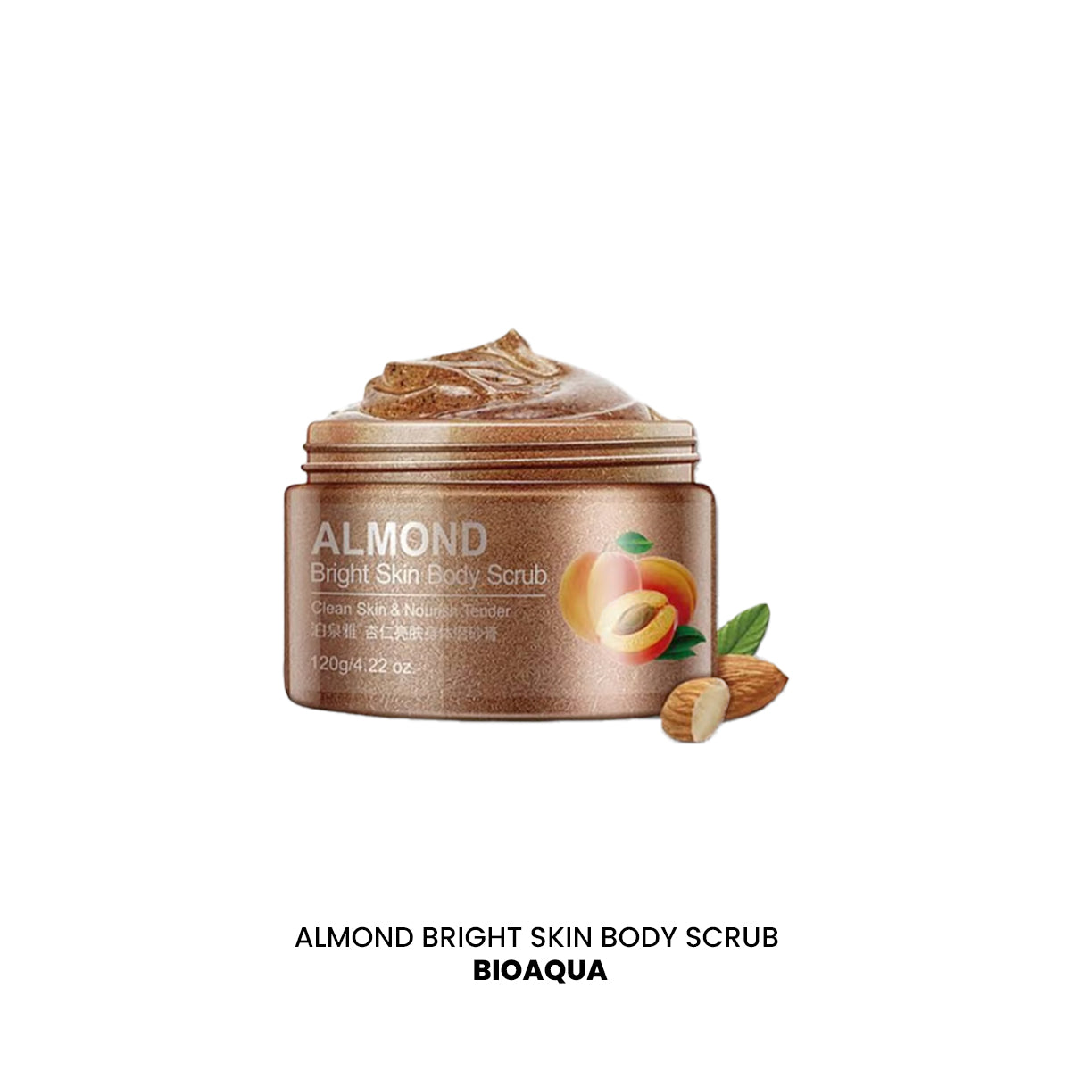 ALMOND BRIGHT SKIN BODY SCRUB 120GR - BIOAQUA - 2