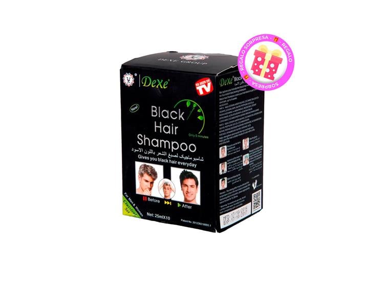 SHAMPOO PINTA CANAS - DEXE 25ML X 10 SACHETS + REGALO - 1