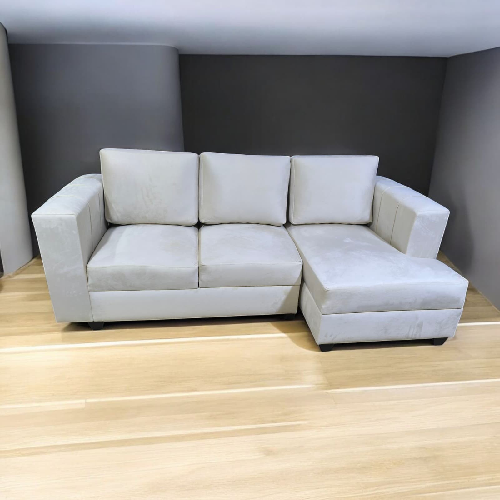 MUEBLE SECCIONAL L - HUESO MAS 5 COJINES DE REGALO - 4