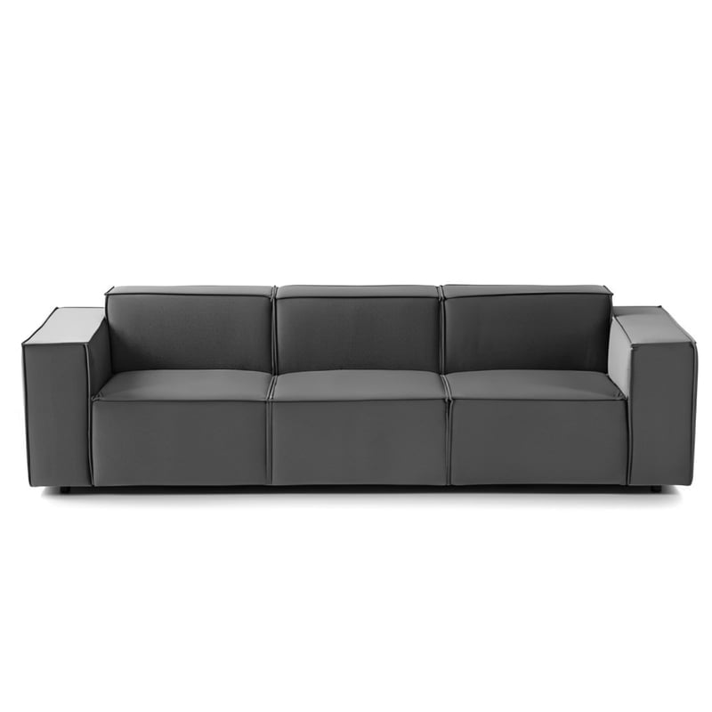 MUEBLE SECCIONAL MIA -TELA ANTIFLUIDO - GRIS - 2