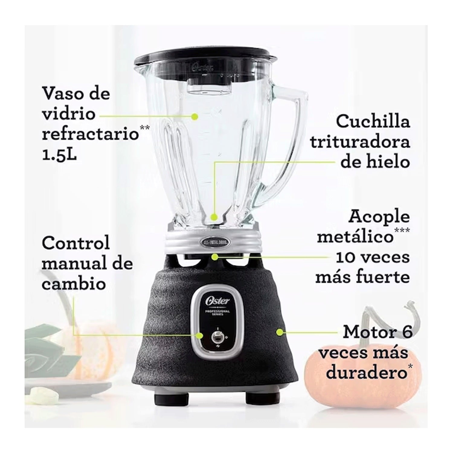 LICUADORA OSTER BLSTBPST SERIE PROFESIONAL 700W NEGRO - 2