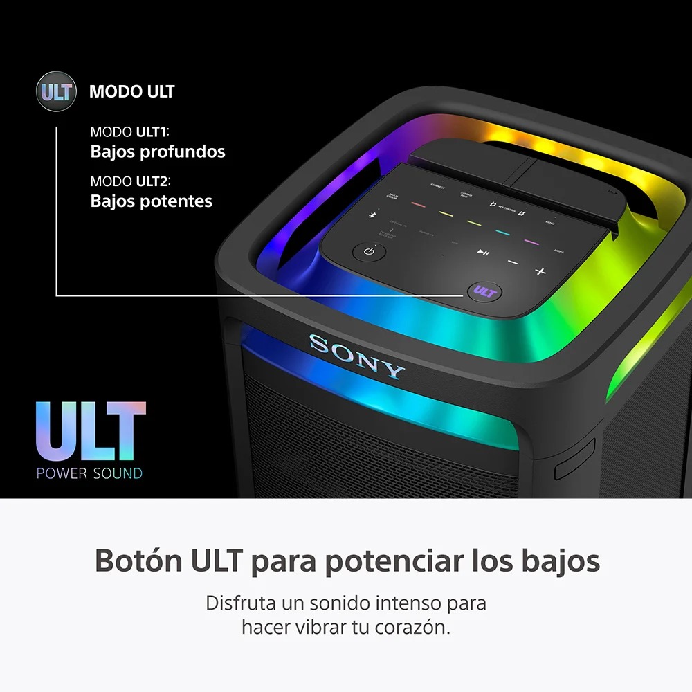 SONY PARLANTE BLUETOOTH SRS-ULT900AC PARA FIESTA ULT TOWER 9AC NEGRO - 4