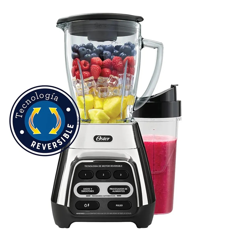 LICUADORA OSTER Y VASO BLEND BLSTPYG1311NBG 1.5 LT - 1000 WATTS - ACERO - 1