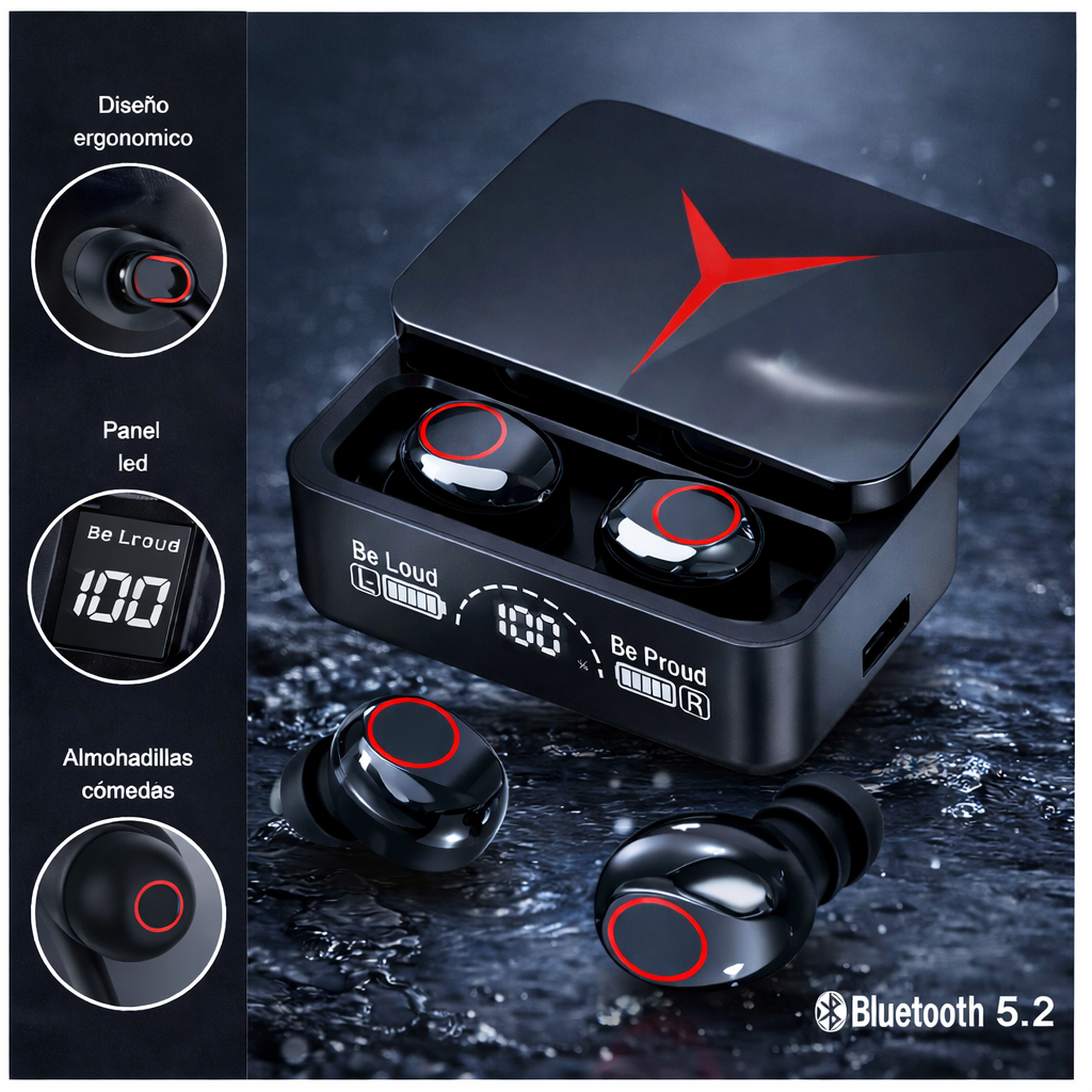 AUDÍFONOS INALÁMBRICO GAMER M90 PRO BLUETOOTH - 2