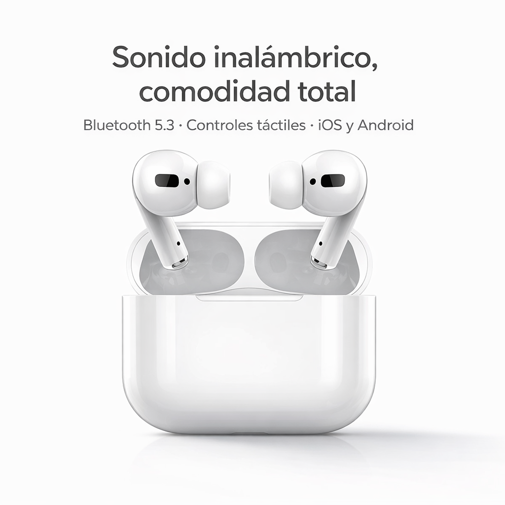 AUDÍFONOS INALAMBRICOS INPODS 13 BLANCO - 4