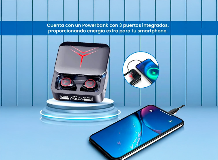AUDIFONOS BLUETOOTH M88 PLUS - 2