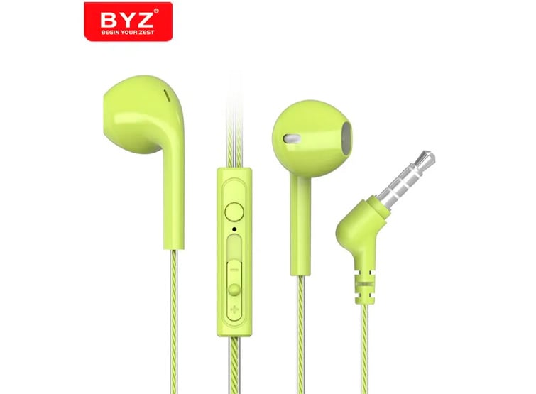 AUDÍFONOS BYZ SE386A CON MICRÓFONO VERDE - 1