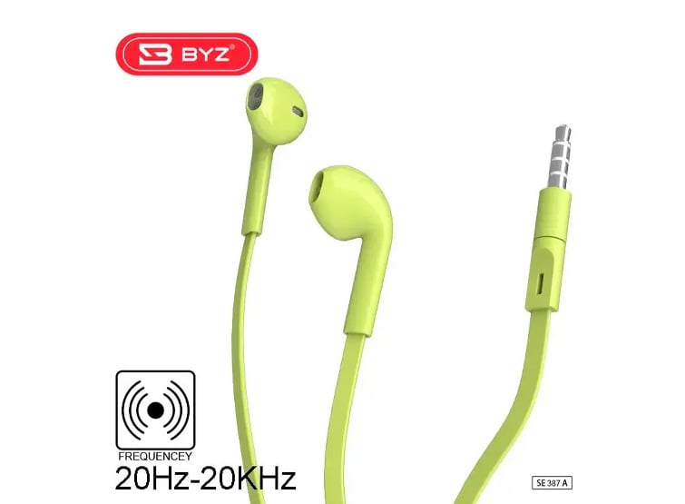 AUDÍFONOS BYZ SE387A CON MICRÓFONO VERDE - 1