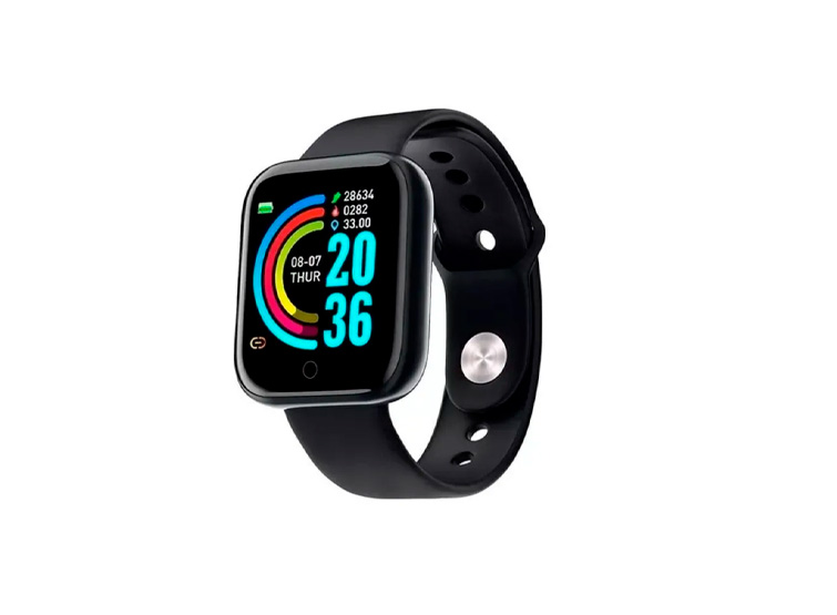 SMARTWATCH BLUETOOTH D20 NEGRO - 1
