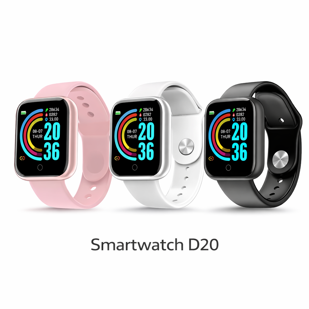 SMARTWATCH BLUETOOTH D20 NEGRO - 2