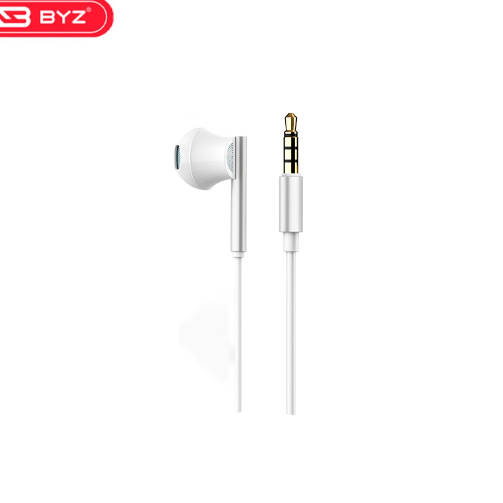 AUDÍFONOS BYZ S859 CON MICRÓFONO BLANCO - 1