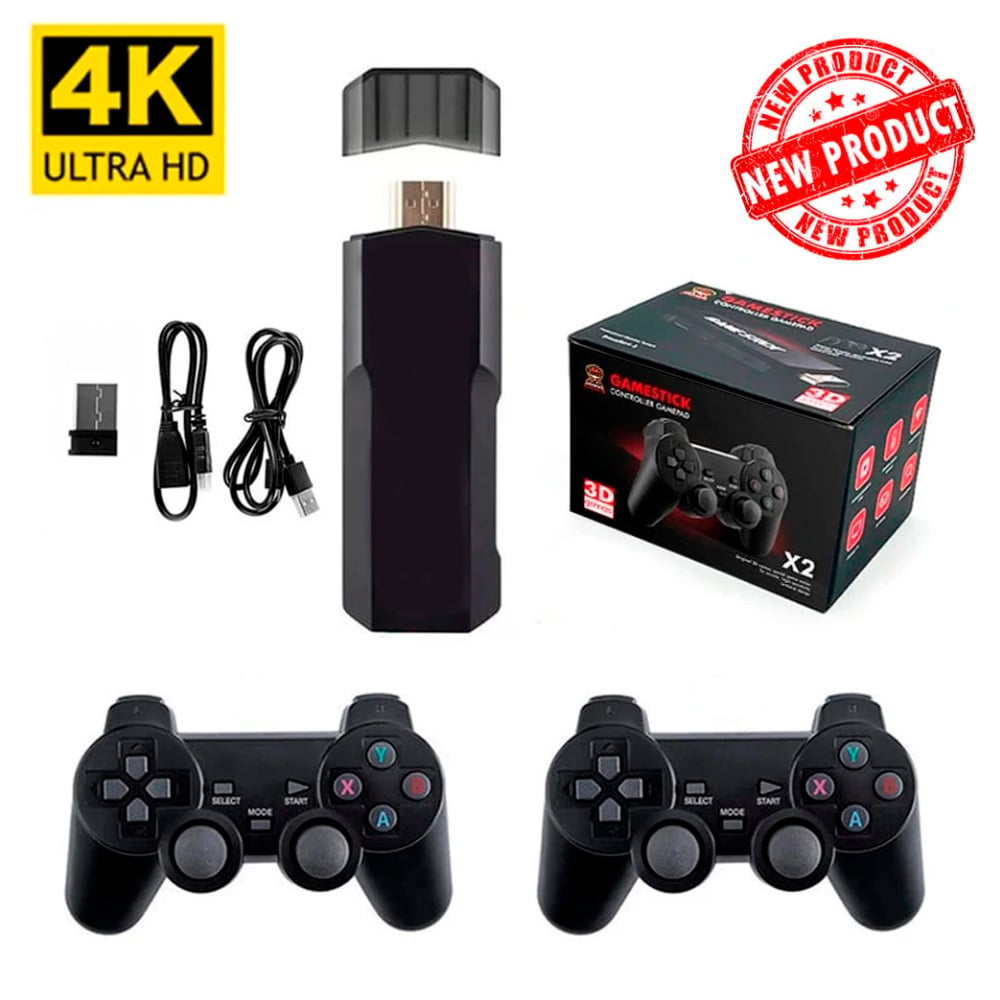 CONSOLA GAME STICK X2 PLUS 30000 JUEGOS MANDOS RECARGABLES - 1