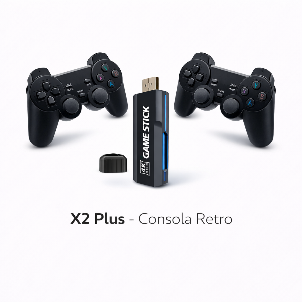 CONSOLA GAME STICK X2 PLUS 30000 JUEGOS MANDOS RECARGABLES - 2