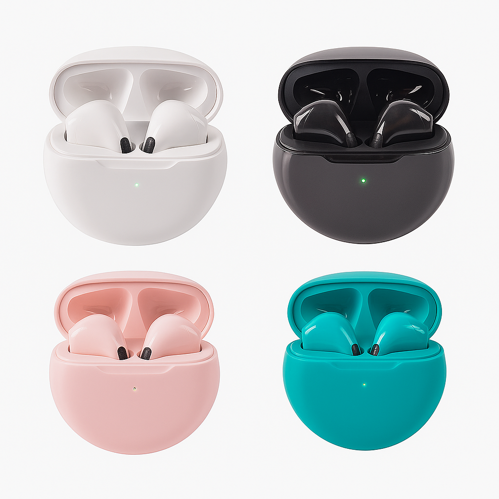 AUDÍFONOS PRO 8  PLUS BLUETOOTH CELESTE - 2