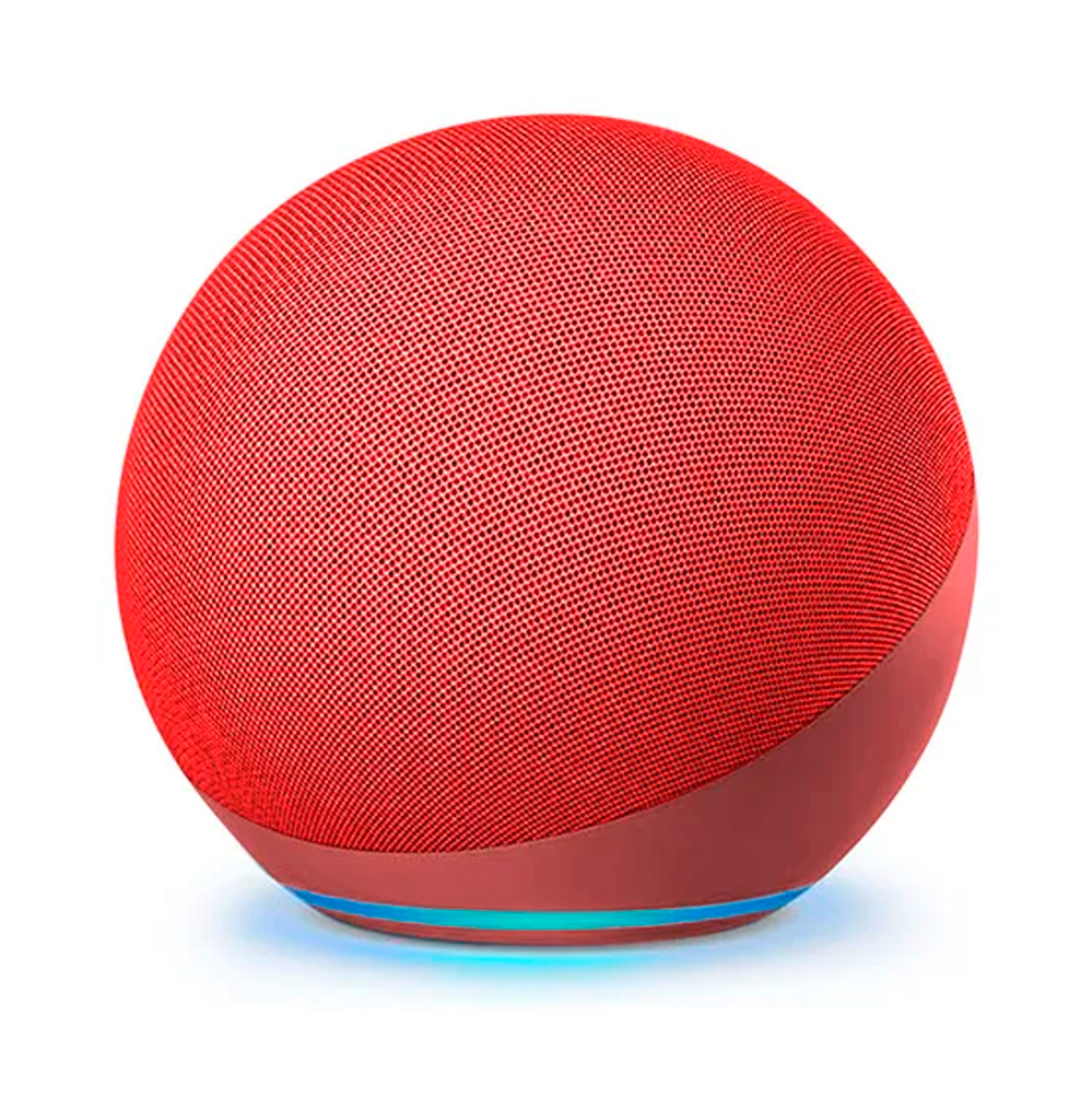 PARLANTE INTELIGENTE ALAXE BLUETOOTH CON COMANDO DE VOZ ROJO - 1