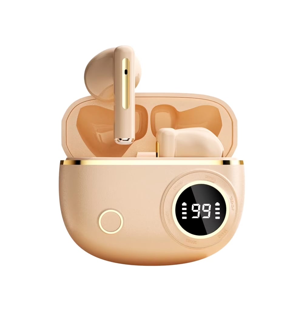 AUDÍFONOS D339 BLUETOOTH BIEGE - 1