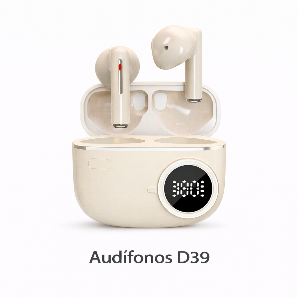AUDÍFONOS D339 BLUETOOTH BIEGE - 2