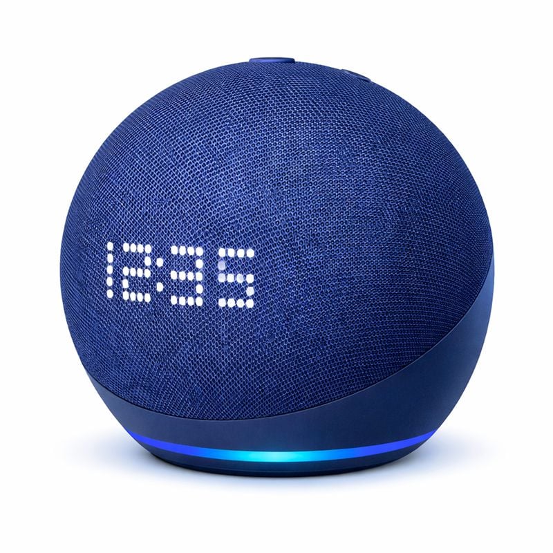 PARLANTE INTELIGENTE ALAXE BLUETOOTH CON COMANDO DE VOZ AZUL PANTALLA - 1