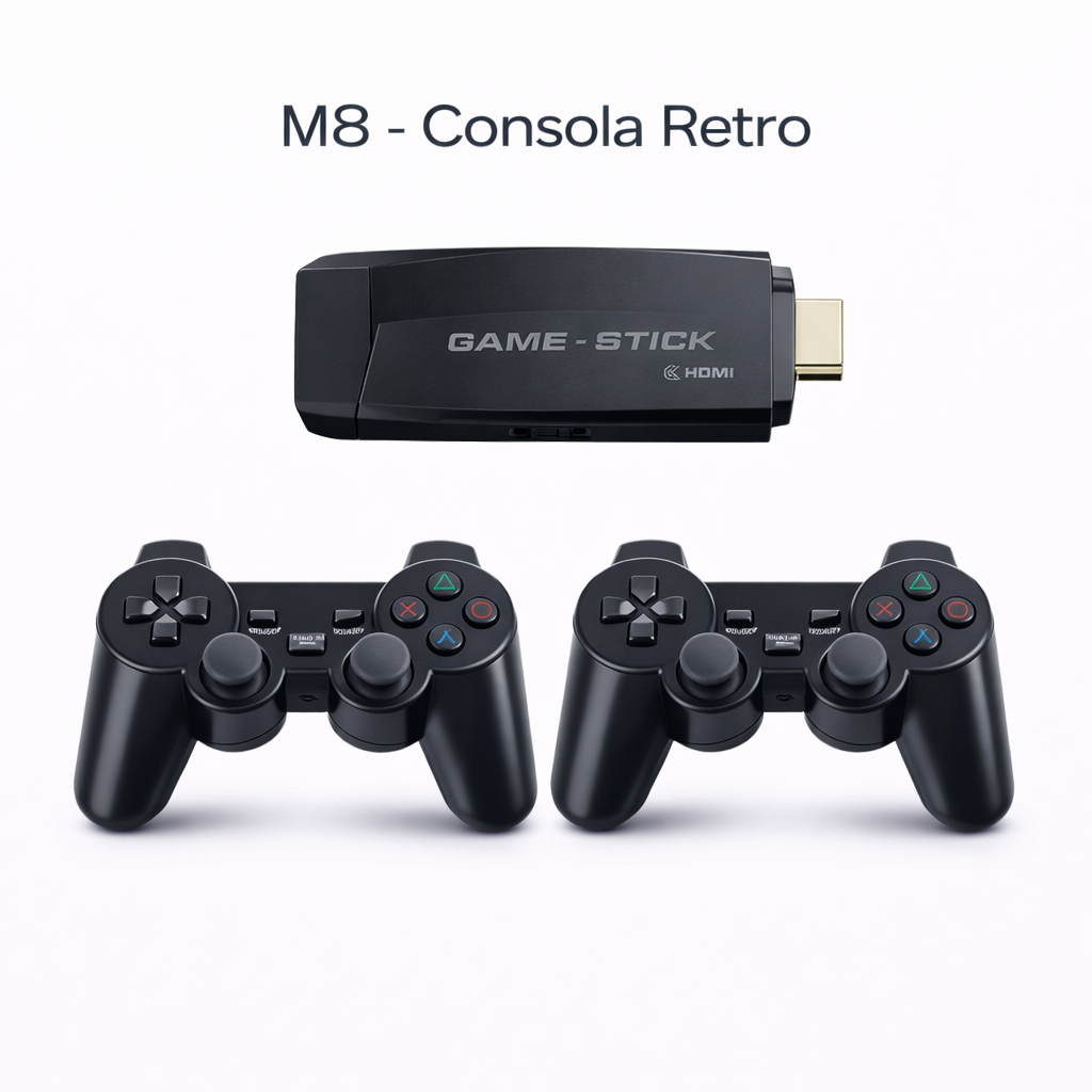 CONSOLA GAME STICK M8 30000 JUEGOS MANDOS RECARGABLES - 2