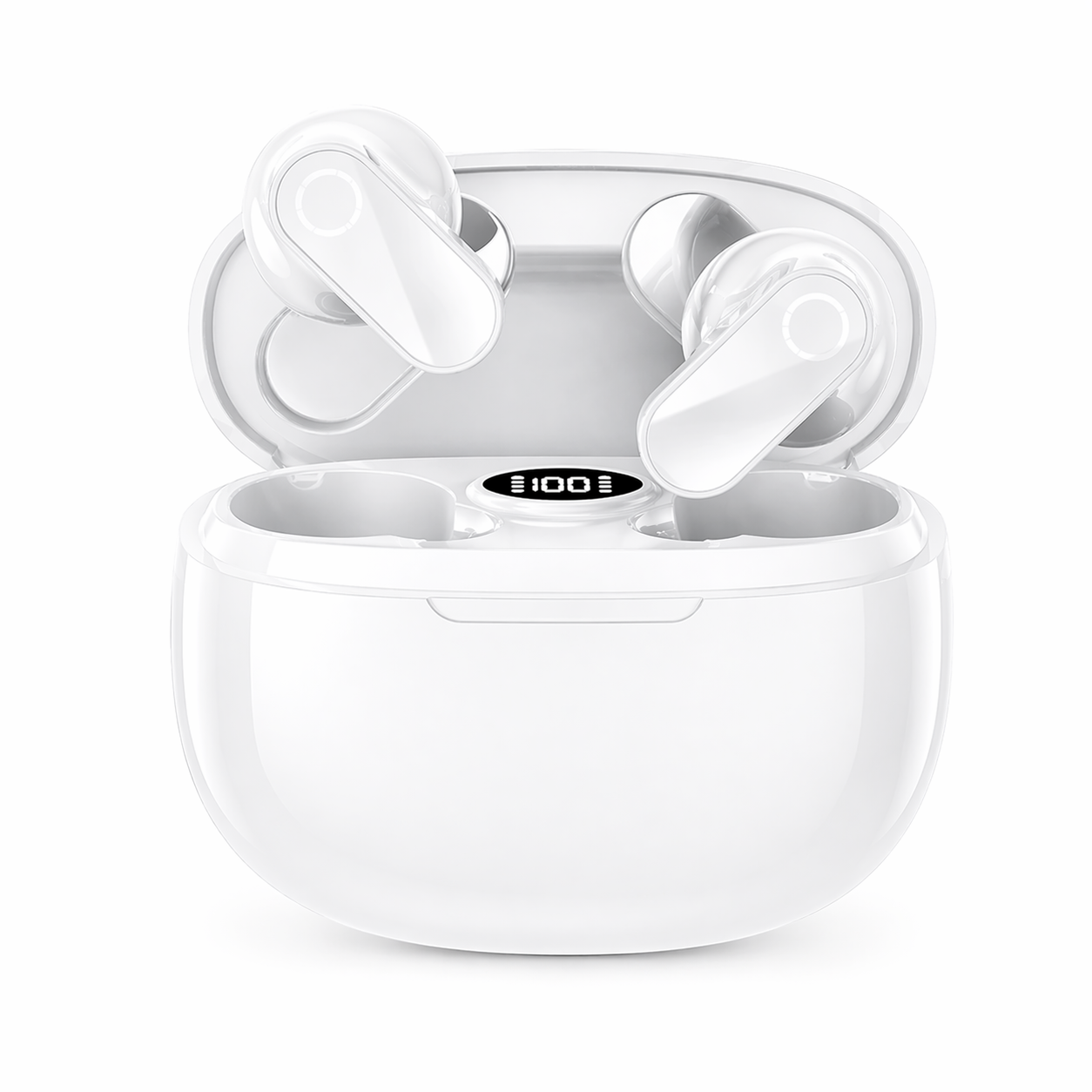 AUDÍFONOS BLUETOOTH B20 CANCELACIÓN ACTIVA DE RUIDO (BLANCO) - 1