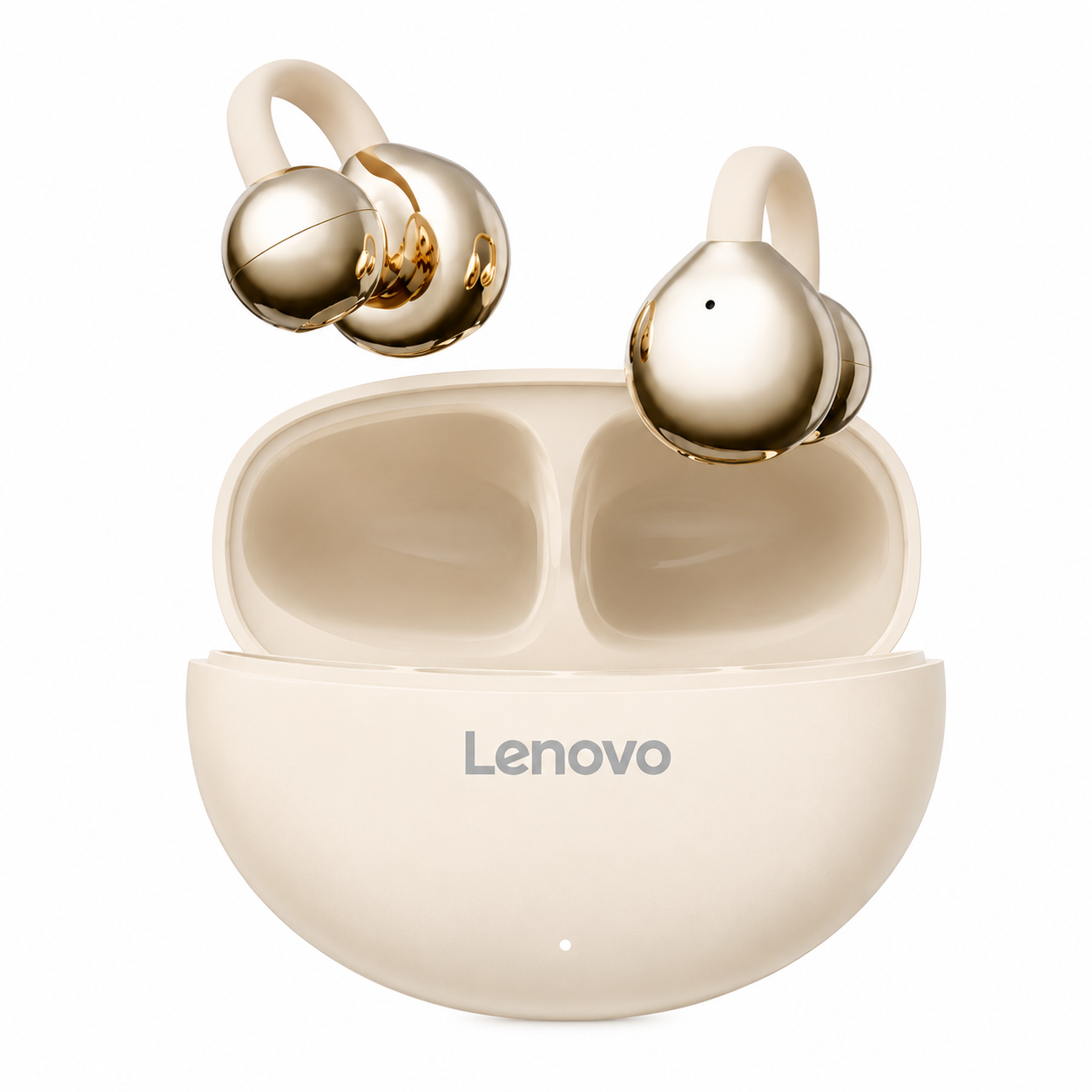 AUDÍFONOS LENOVO HEADPHONES TA410 BEIGE BLUETOOTH 5.4 - 1
