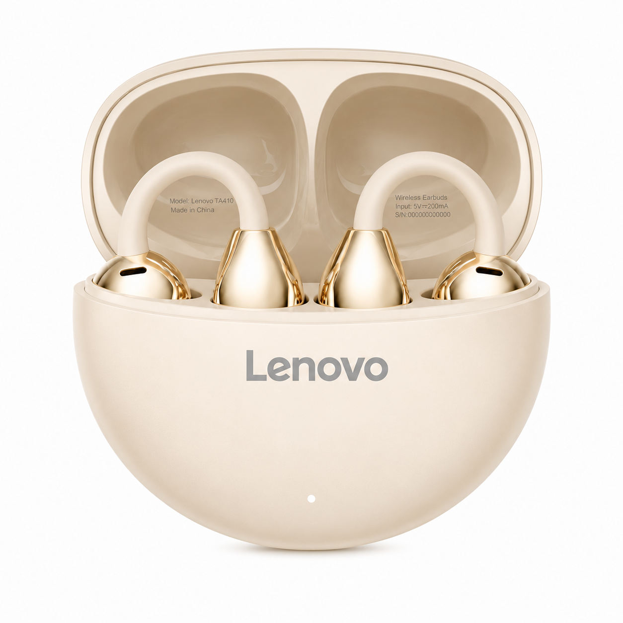 AUDÍFONOS LENOVO HEADPHONES TA410 BEIGE BLUETOOTH 5.4 - 2