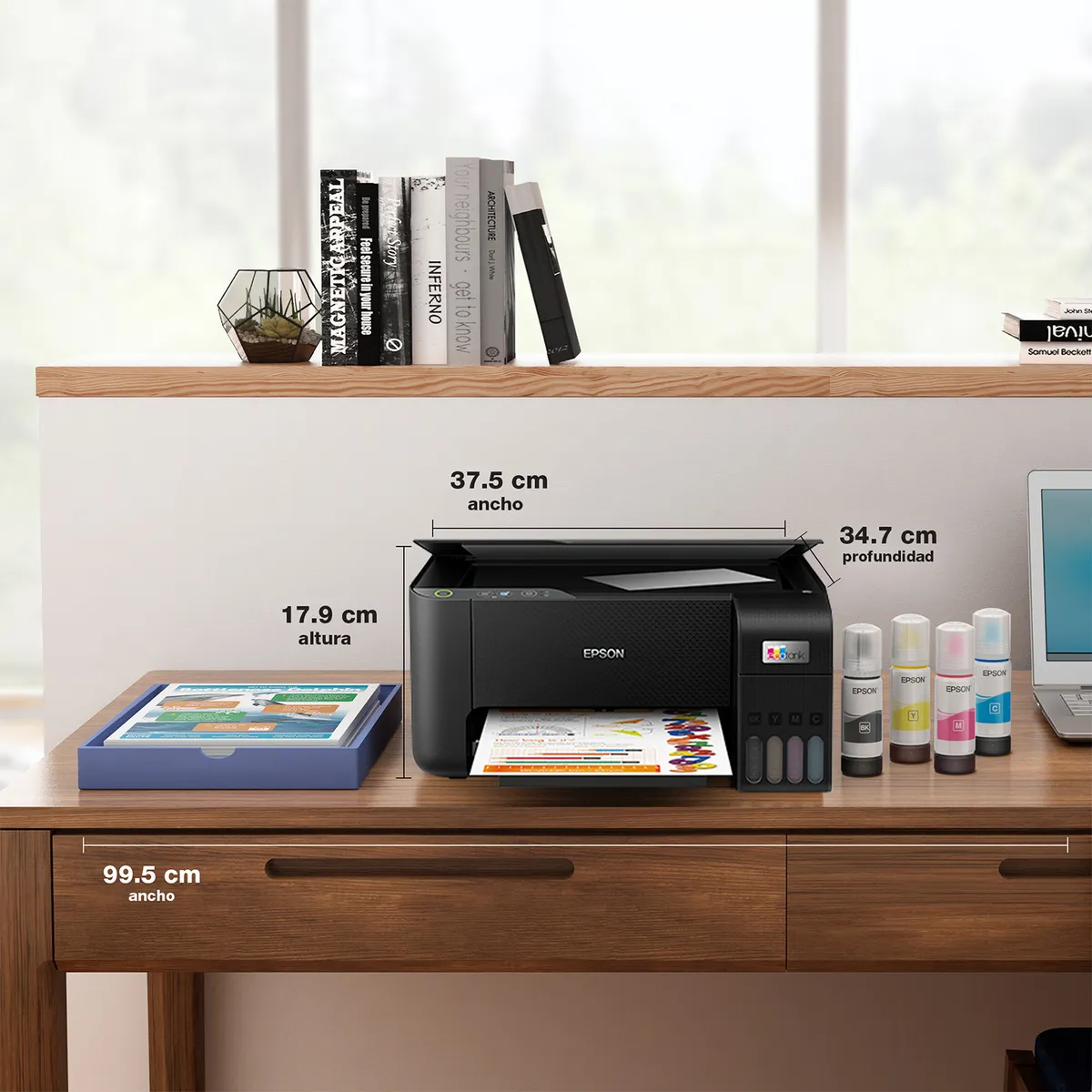 IMPRESORA EPSON MULTIFUNCIONAL ECOTANK L3210 - 3