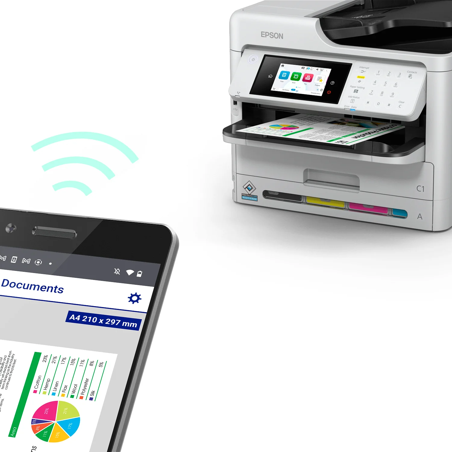 IMPRESORA MULTIFUNCIONAL EPSON WORKFORCE PRO WF-C5810 CON WIFI - 3