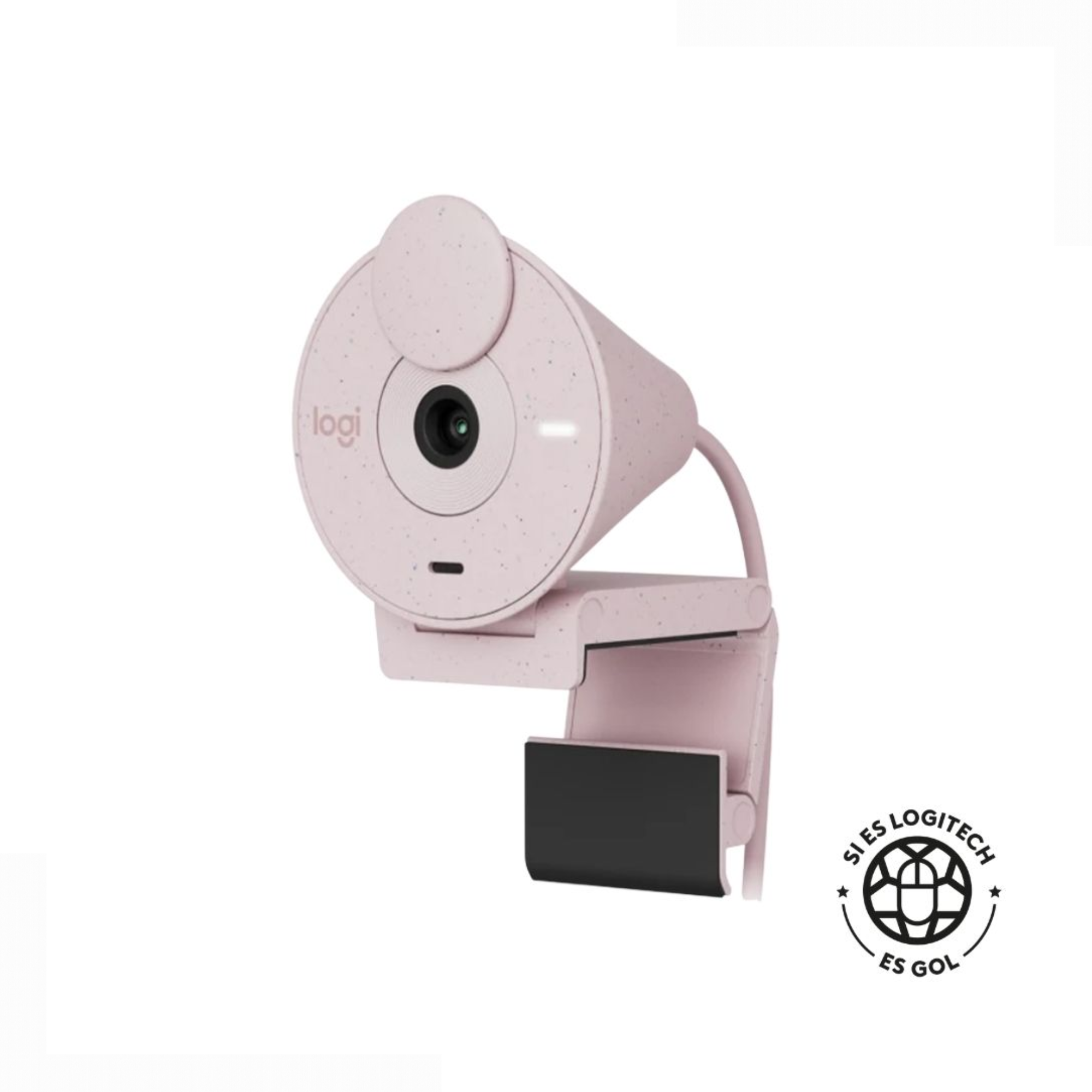 CÁMARA WEB FULL HD LOGITECH BRIO 300 ROSADO - 1