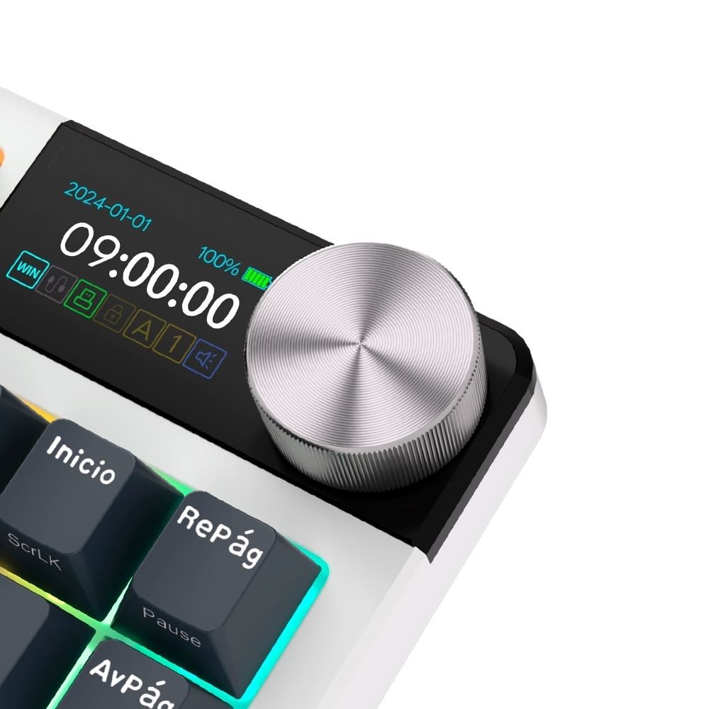 TECLADO ROYAL KLUDGE RK-S85 TKL INALAMBRICO WHITE NIGHT - 4