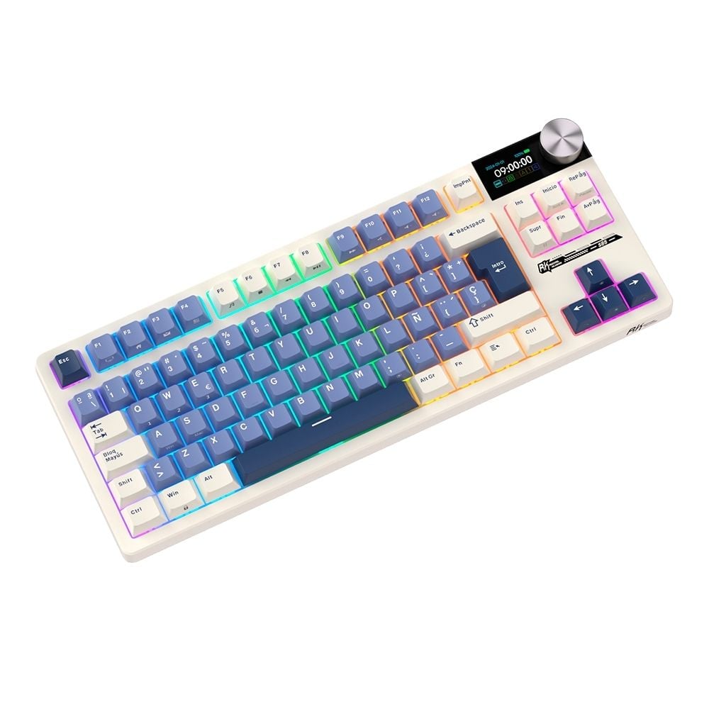 TECLADO ROYAL KLUDGE RK-S85 TKL INALAMBRICO HORIZON BLUE - 2