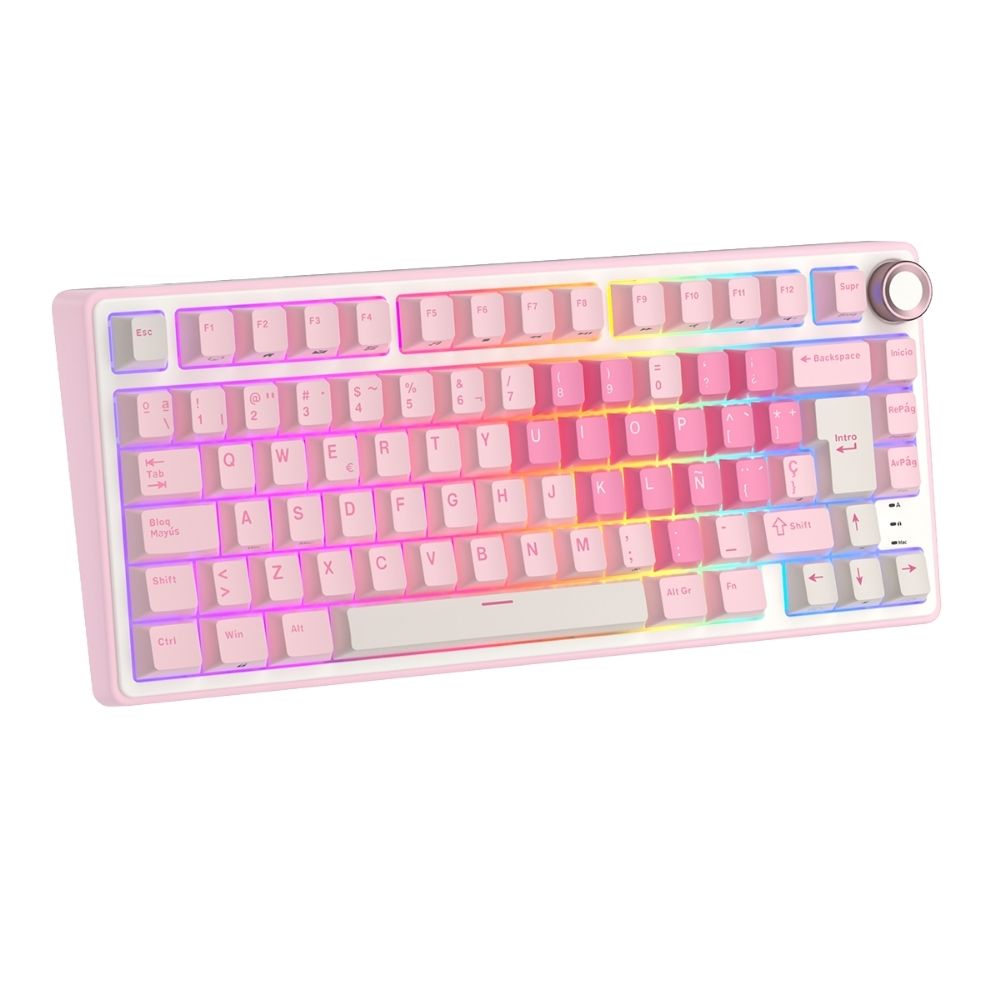 TECLADO ROYAL KLUDGE RK-R75 CABLEADO PINK MELODY - 2
