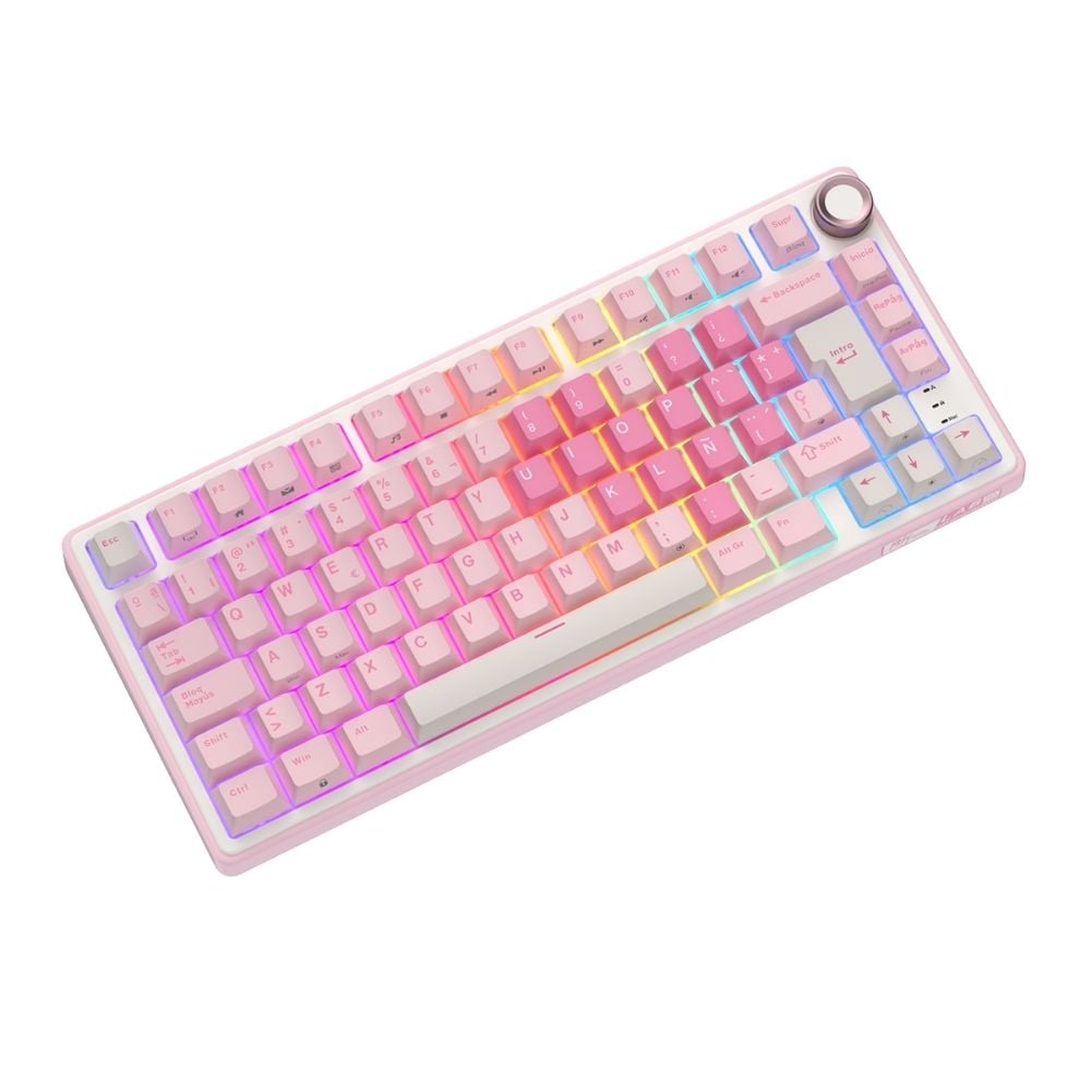 TECLADO ROYAL KLUDGE RK-R75 CABLEADO PINK MELODY - 3