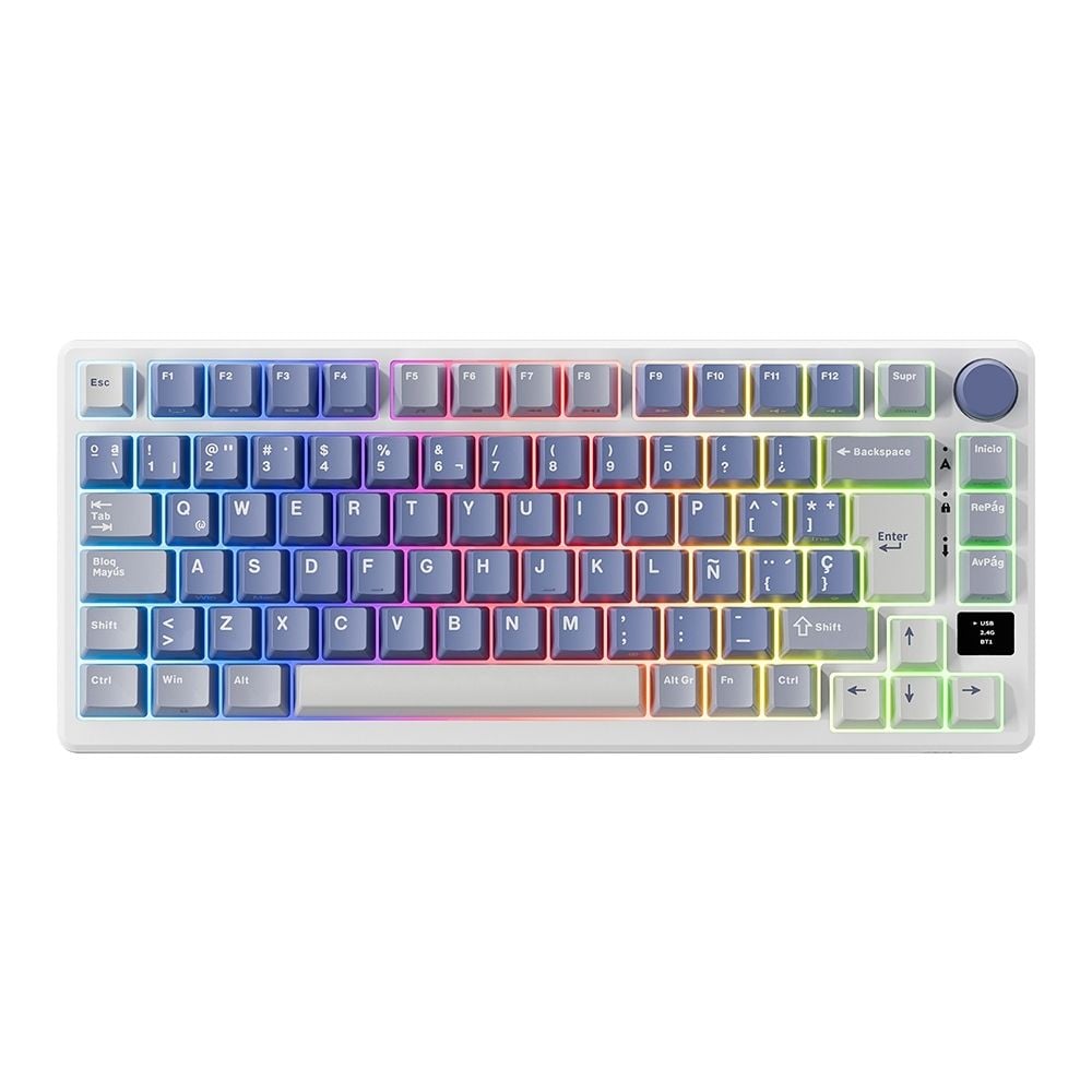 TECLADO ROYAL KLUDG RK-M75 OCEAN BLUE - 1