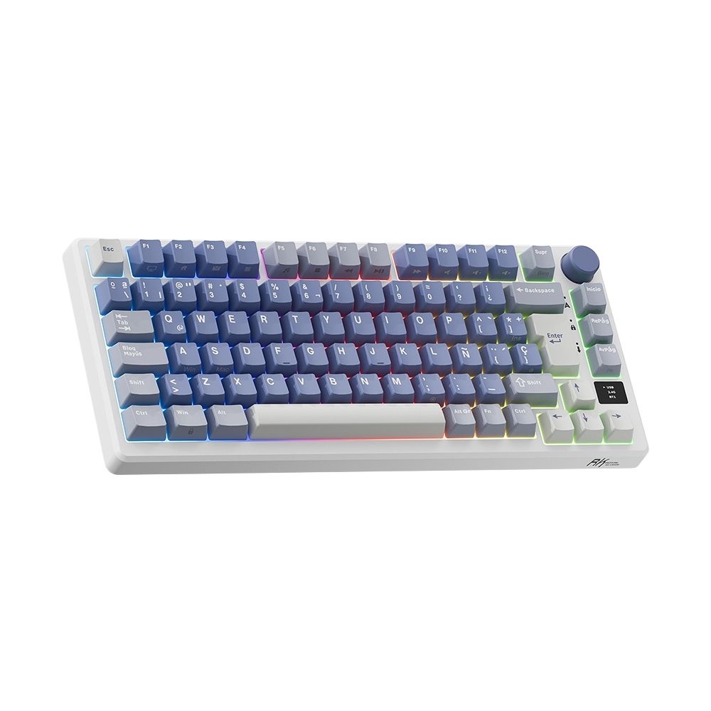TECLADO ROYAL KLUDG RK-M75 OCEAN BLUE - 2