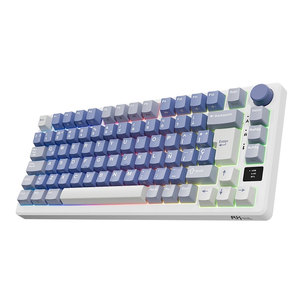 TECLADO ROYAL KLUDG RK-M75 OCEAN BLUE - 3
