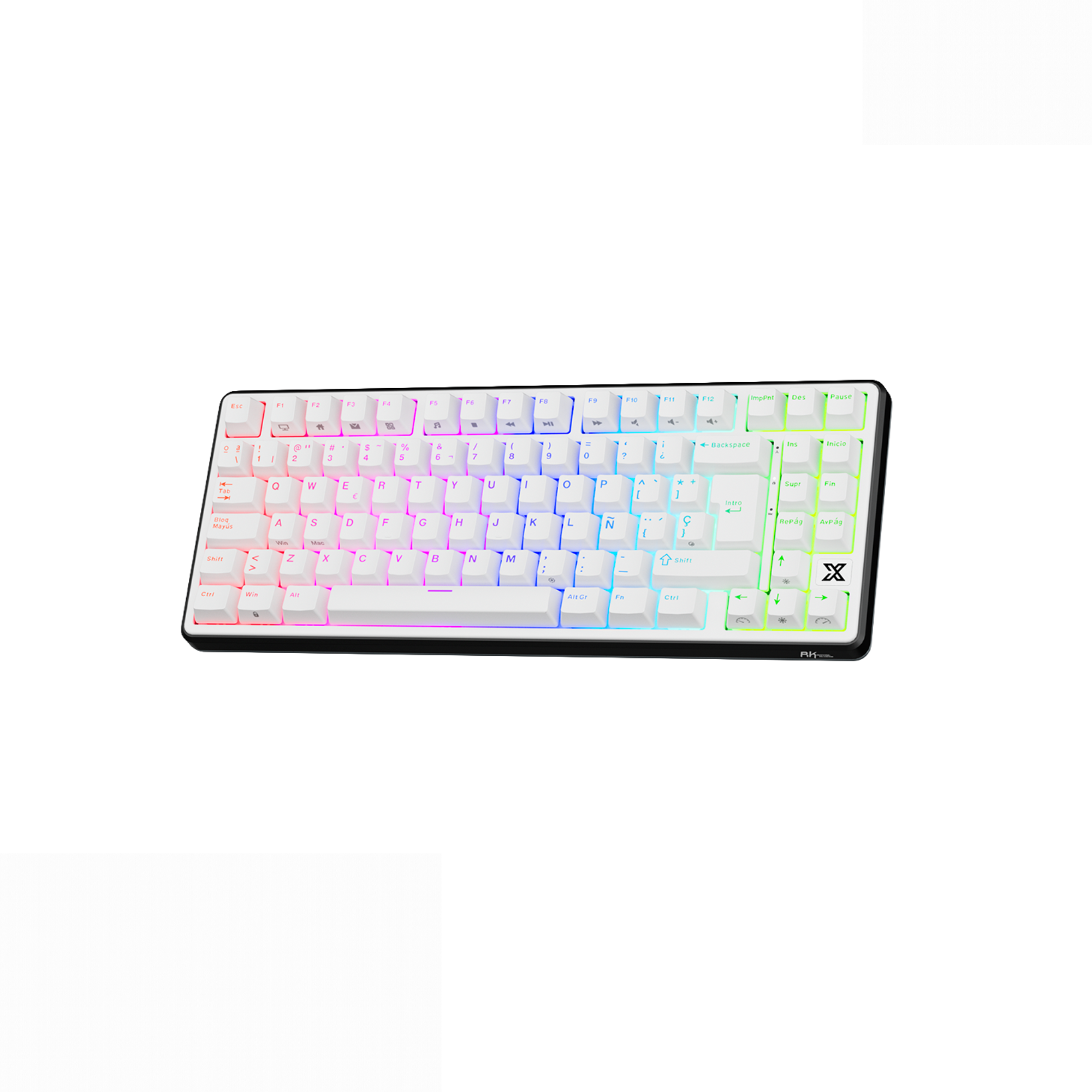 TECLADO ROYAL KLUDE RK X87 CABLEADO BLACK NIGHT - 2