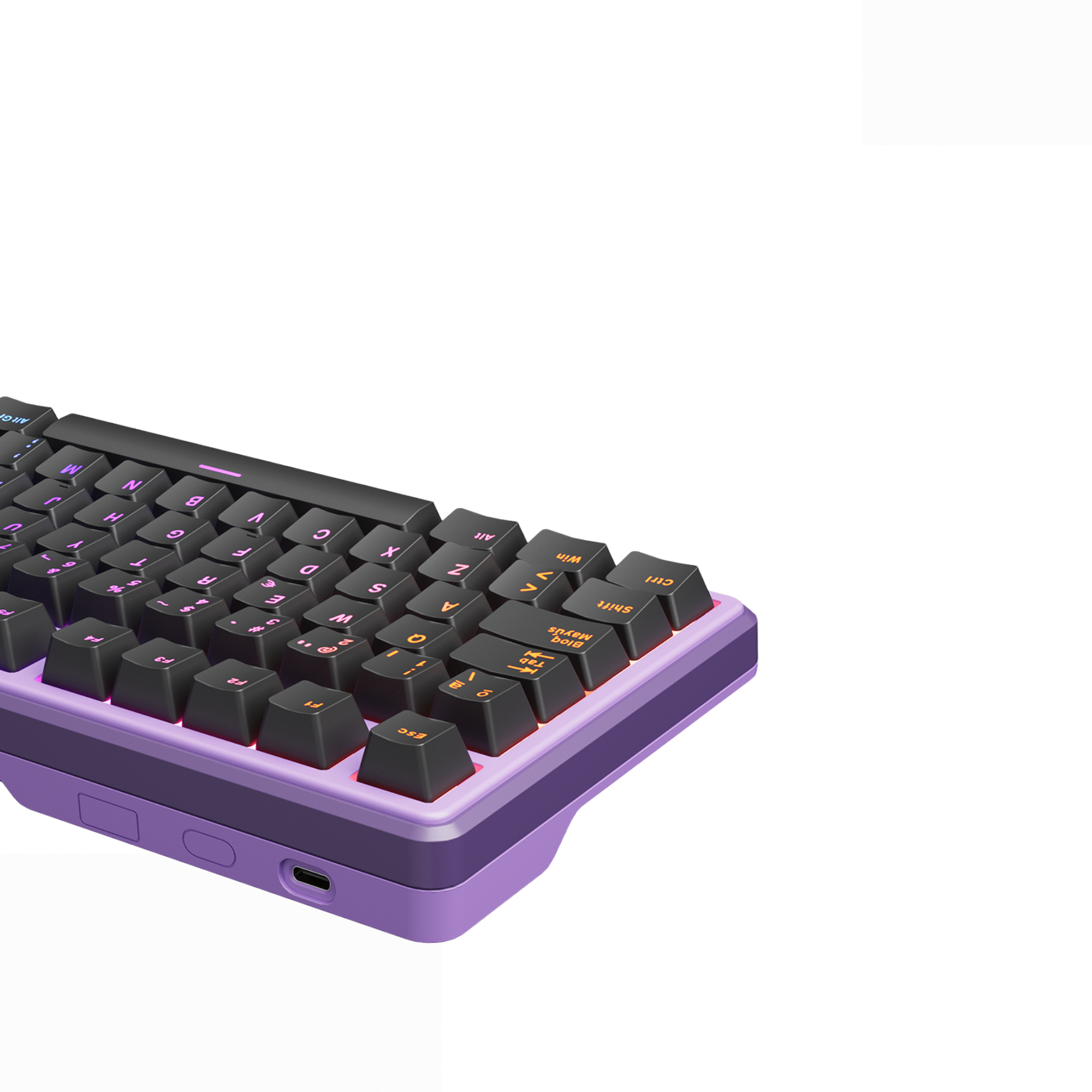 TECLADO ROYAL KLUDE RK X87 CABLEADO BLACKBERRY MOUSSE - 2