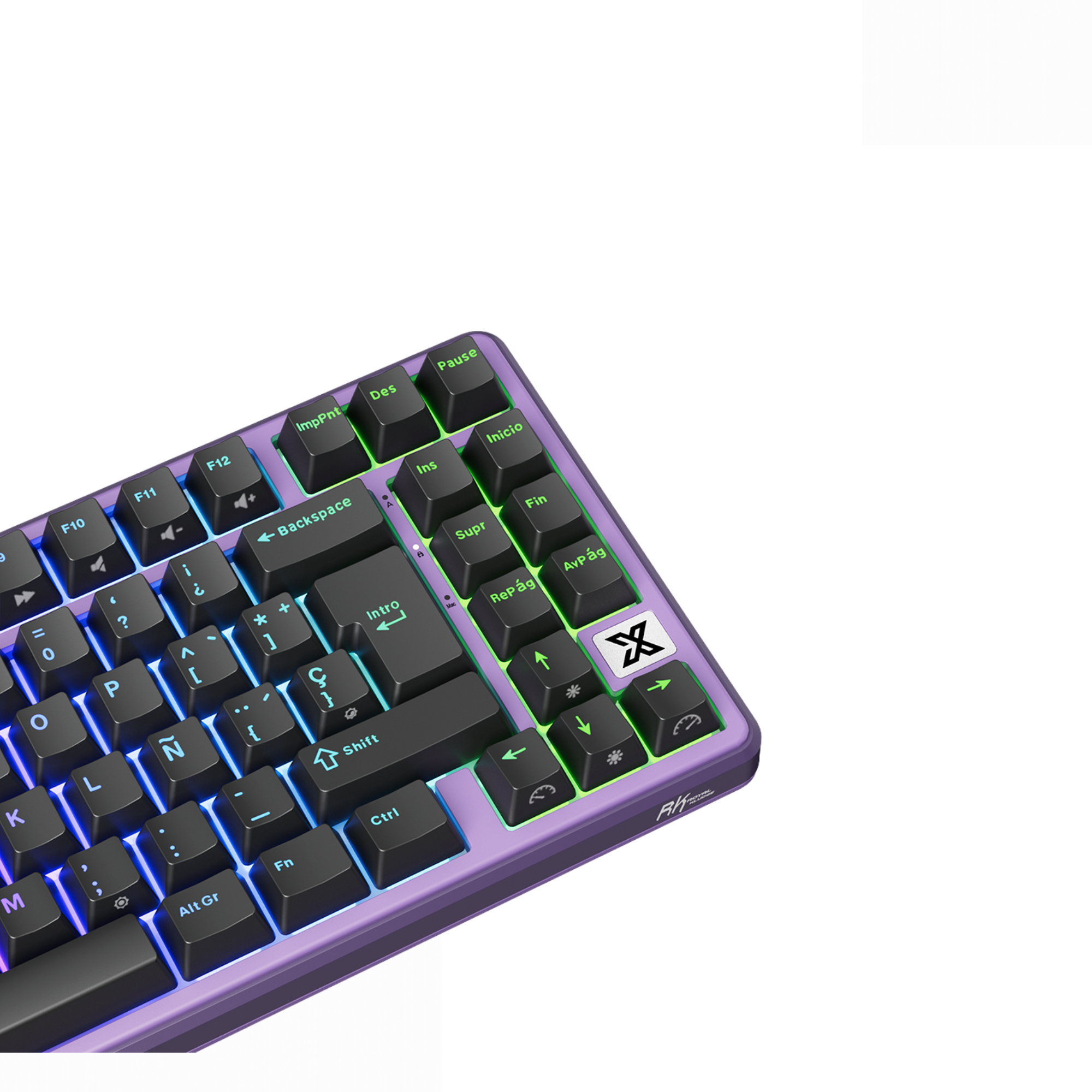 TECLADO ROYAL KLUDE RK X87 CABLEADO BLACKBERRY MOUSSE - 3