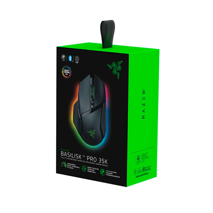 MOUSE INALAMBRICO RAZER BASILISK V3 PRO, RGB, BLACK - 1