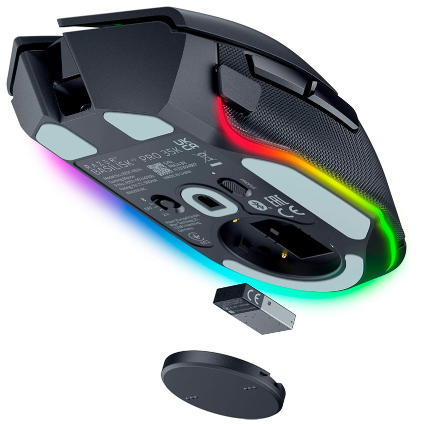 MOUSE INALAMBRICO RAZER BASILISK V3 PRO, RGB, BLACK - 4