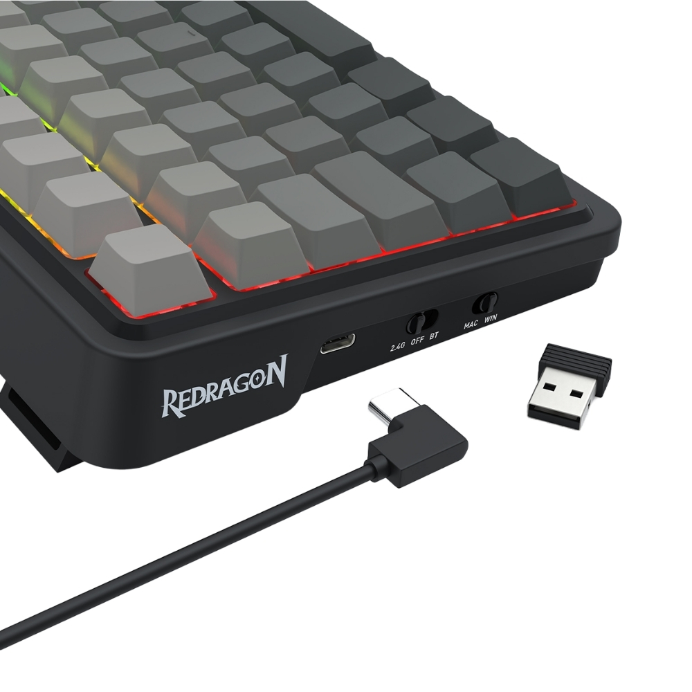 TECLADO REDRAGON EISA MAX K686SP-RGB- INALAMBRICO - 5