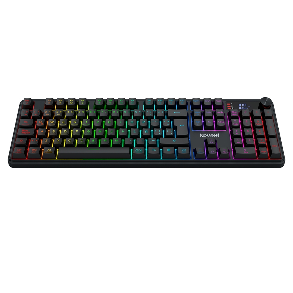 TECLADO REDRAGON VOLCANO K526 PRO INALAMBRICO ESPAÑOL NEGRO - 4